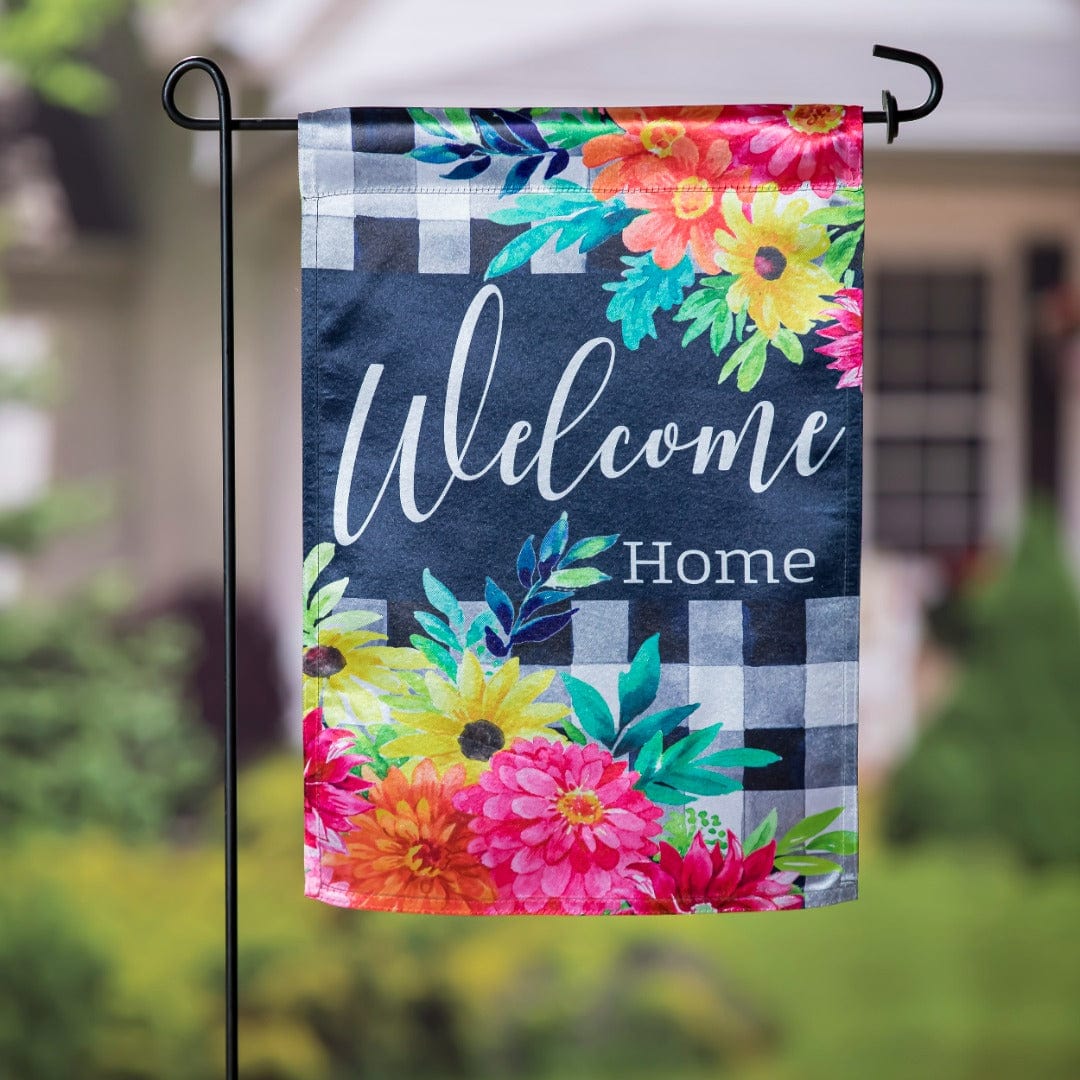 Summer Bloom Garden Flag 2 Sided Welcome Home