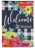 Summer Bloom Garden Flag 2 Sided Welcome Home