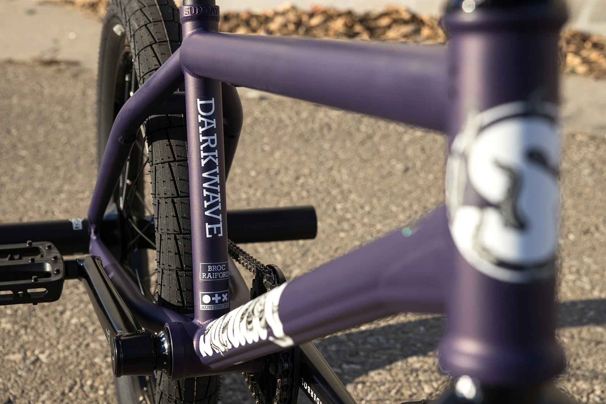 Sunday Darkwave Broc Raiford Authentic 21″ RHD Complete BMX - Matte Midnight Purple