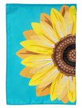 Sunflower 2 Sided Applique Garden Flag