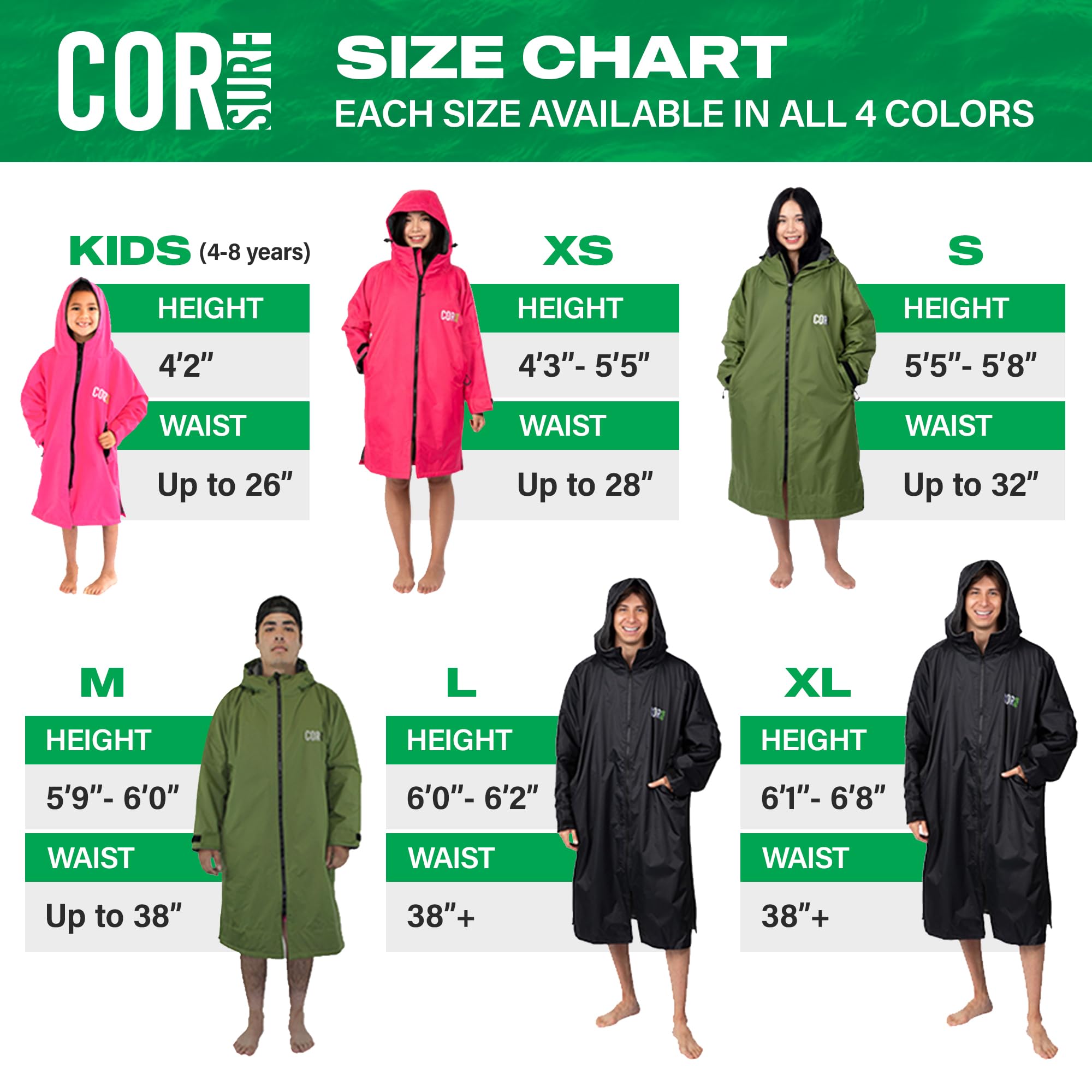 Waterproof Swim Parka (Navy Blue)
