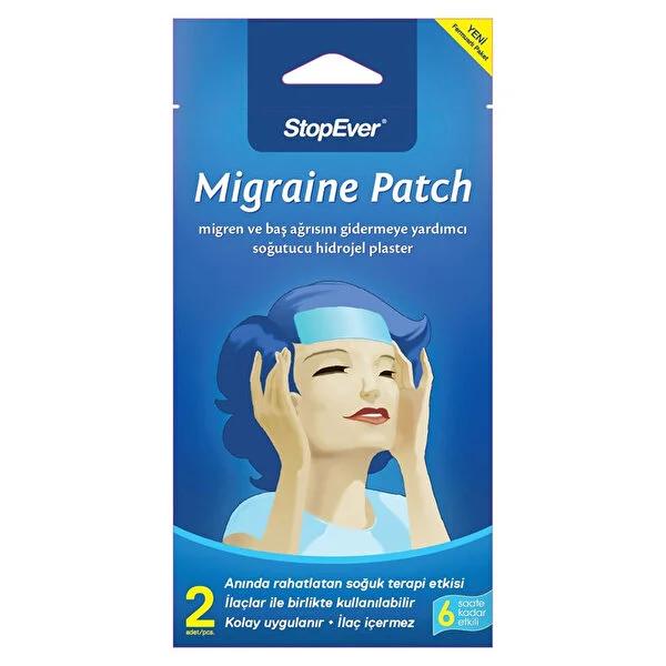StopEver Migraine & Headache Cooling Patch: Up to 6 Hours of Relief - Natural Headache Remedy, Cooling Therapy for Migraine Relief