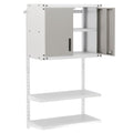 Metal Wall Cabinet with Lock and 3 Adjustable Shelves