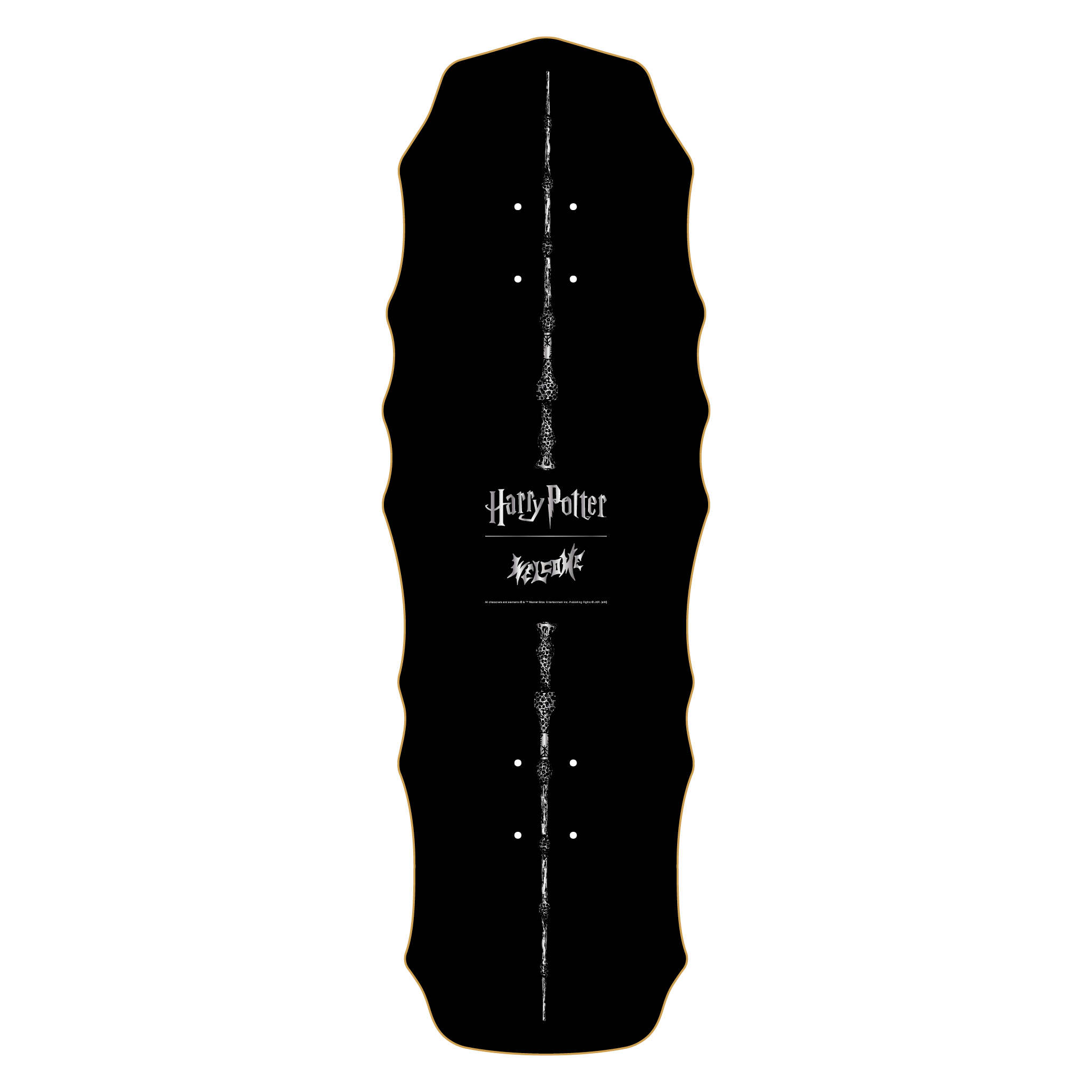 Welcome x Harry Potter Thestral on Widow Deck - 10″ Black/Gold Foil