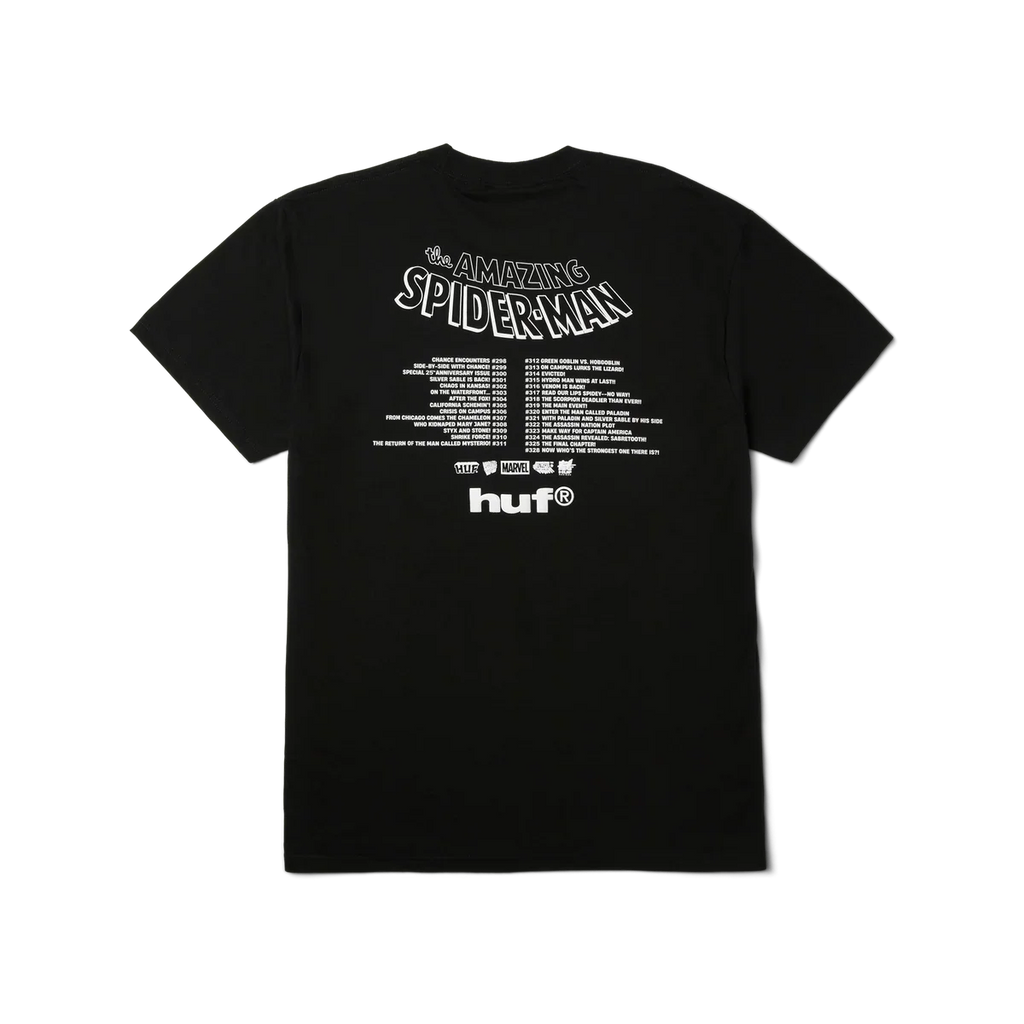 HUF x Marvel Spider-Man Three Hundred T-Shirt - Black