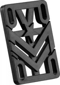 Mini Logo Rigid Riser Pads 1/4" - Black (Set of 2)