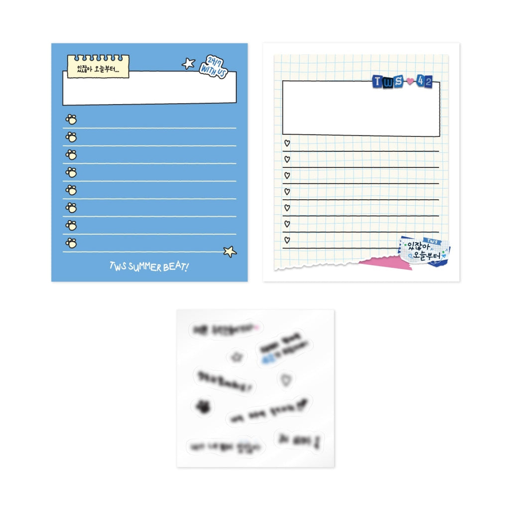 TWS - Summer Beat! Pop Up Store Official MD Memo Pad Set