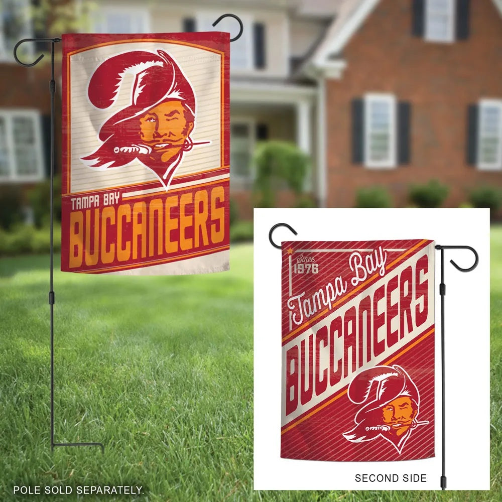 Tampa Bay Buccaneers Garden Flag 2 Sided Classic Logo
