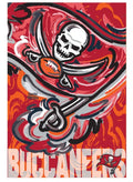 Tampa Bay Buccaneers Garden Flag 2 Sided Logo Justin Patten