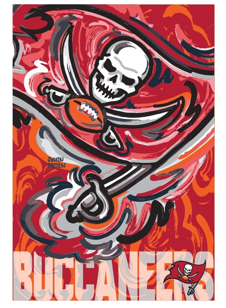 Tampa Bay Buccaneers Garden Flag 2 Sided Logo Justin Patten