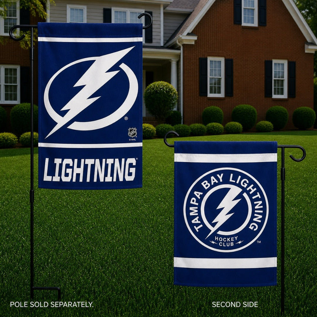 Tampa Bay Lightning Garden Flag 2 Sided Logo