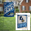 Tampa Bay Rays Garden Flag 2 Sided Classic Logo Pinstripe