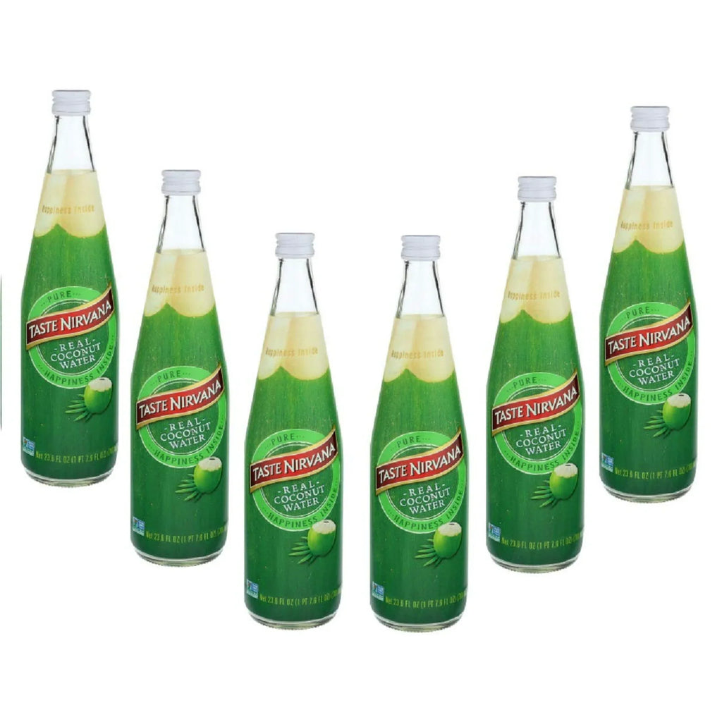 Taste Nirvana Coconut Water, 23.6 fl. oz., Case of 6 — Pure, Non-GMO & Naturally Hydrating