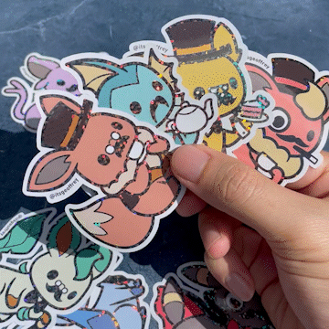 Teaveelution Holographic Glitter Stickers