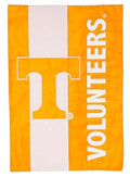 Tennessee Volunteers Garden Flag 2 Sided Applique Striped