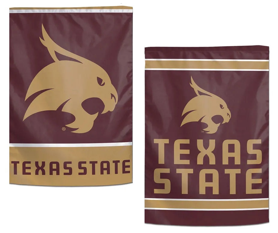 Texas State Bobcats Garden Flag 2 Sided