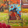 Thanksgiving Turkey Time 2-Sided Applique Garden Flag | 12.5" x 18"