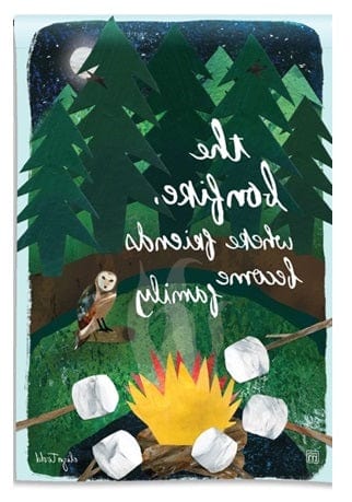 The Bonfire Garden Flag Where Friends Become Family