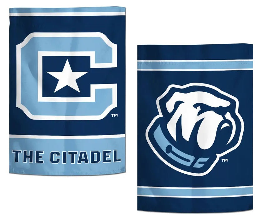 The Citadel Garden Flag 2 Sided Logo