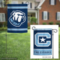 The Citadel Garden Flag 2 Sided Logo