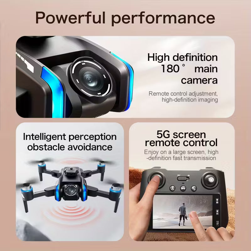 he DINGETU Drone Features a High-Definition 8K Large Screen, 5G Optical Flow, GPS, And a Professional Aviation Camera