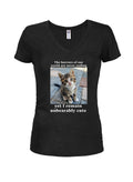 The horrors of our world are never ending Juniors V Neck T-Shirt