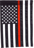 Thin Red Line Garden Flag 2 Sided Firefighter Applique