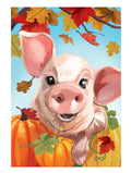 This Little Fall Piggy 2 Sided Garden Flag