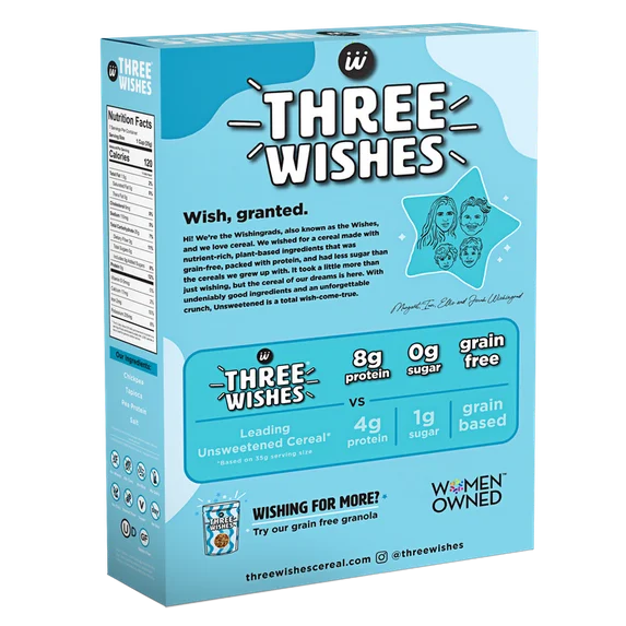 Three Wishes Gluten-Free Unsweetened Cereal - 8.6 Oz, 6-Count