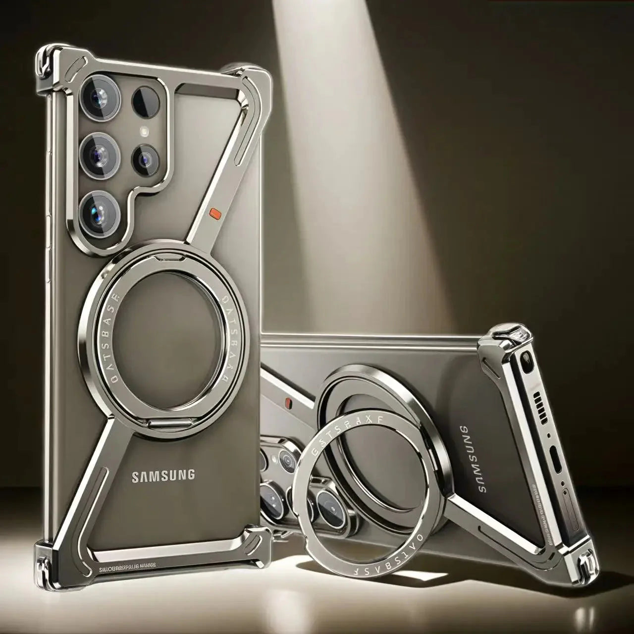 Titanium Metal Phone Case for Samsung Galaxy Fold & Ultra.