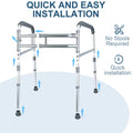 Toilet Safety Grab Bar, Adjustable, Detachable And Foldable Toilet Safety Holder, Non-slip, Suitable for The Elderly And Disabled