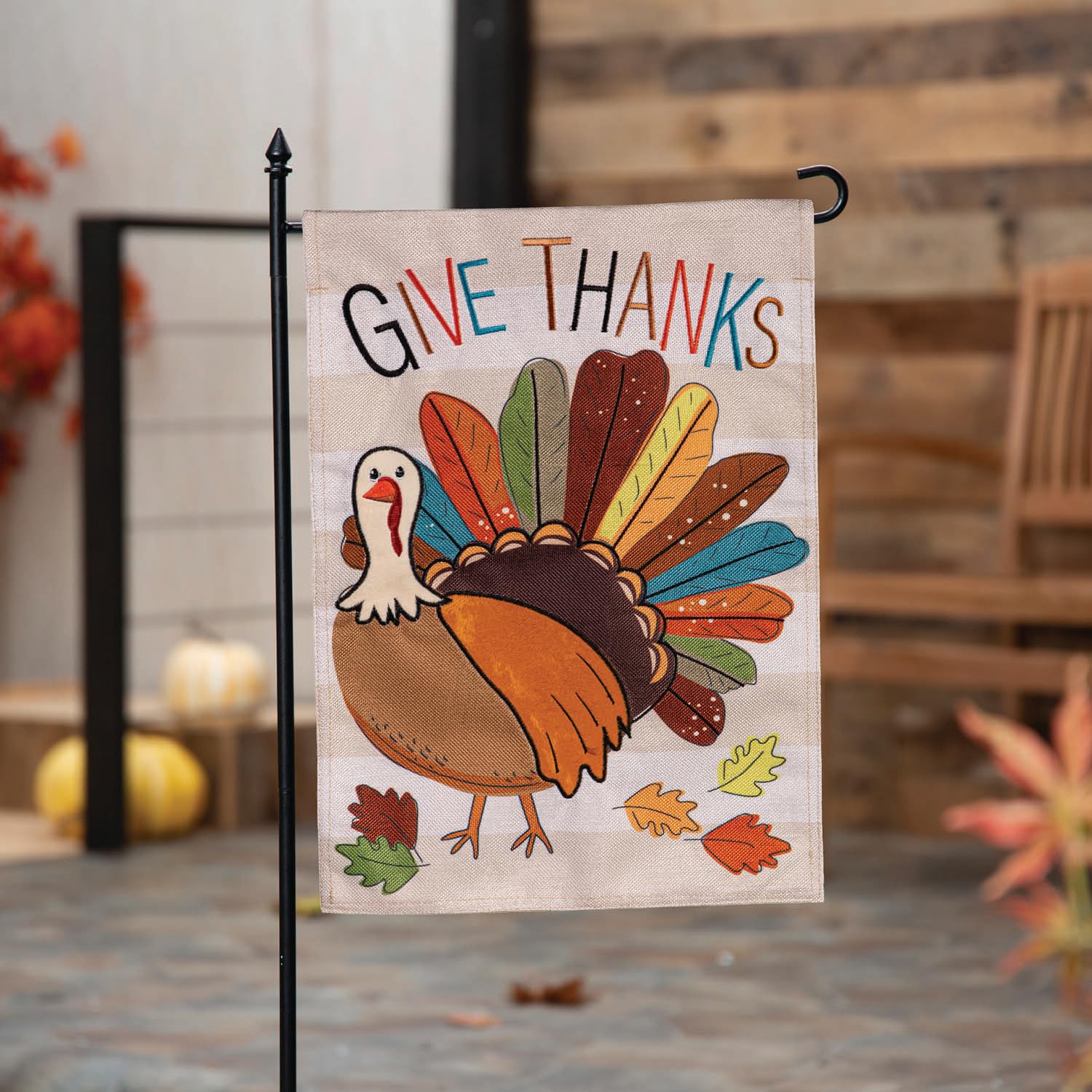 Tom Turkey 2 Sided Garden Flag