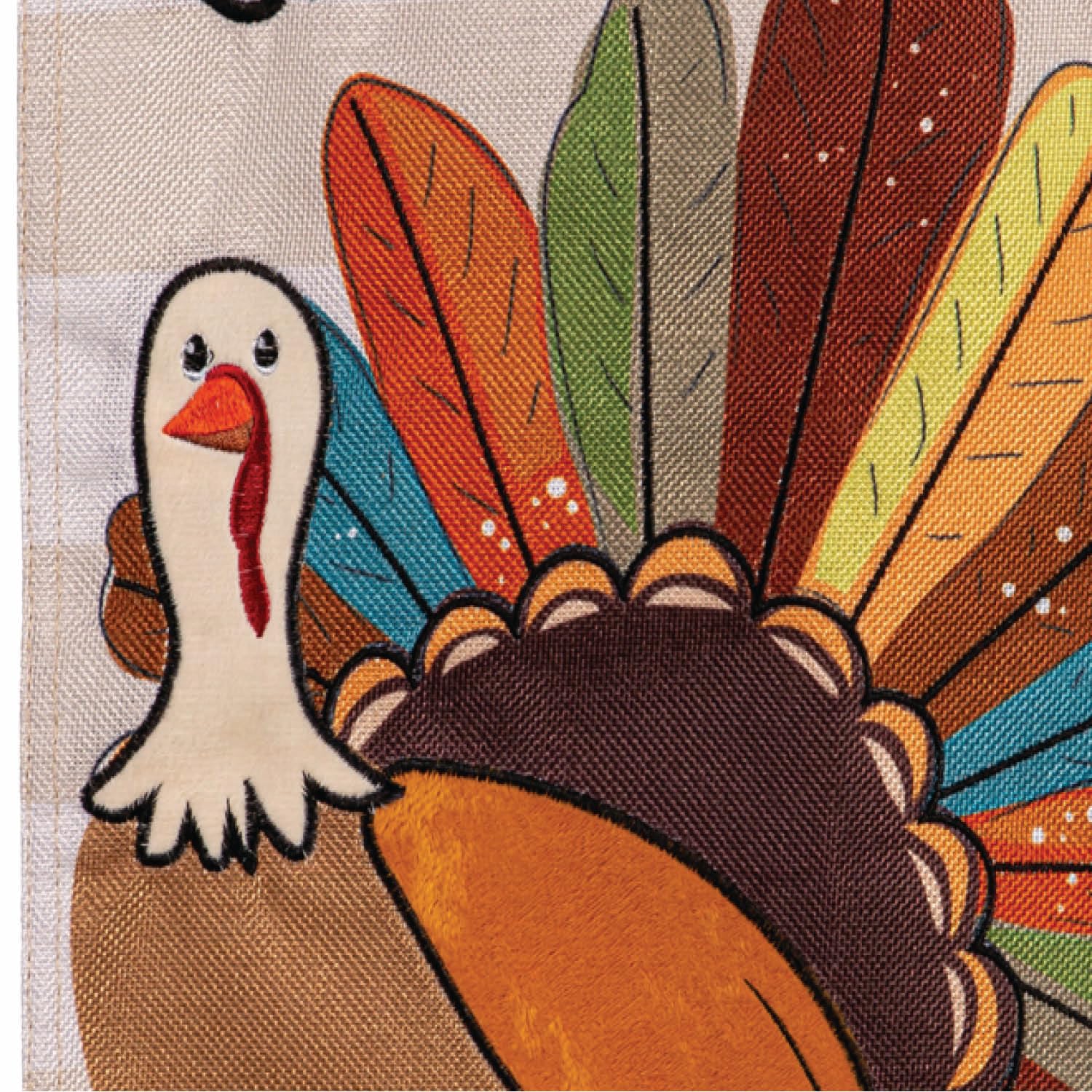 Tom Turkey 2 Sided Garden Flag