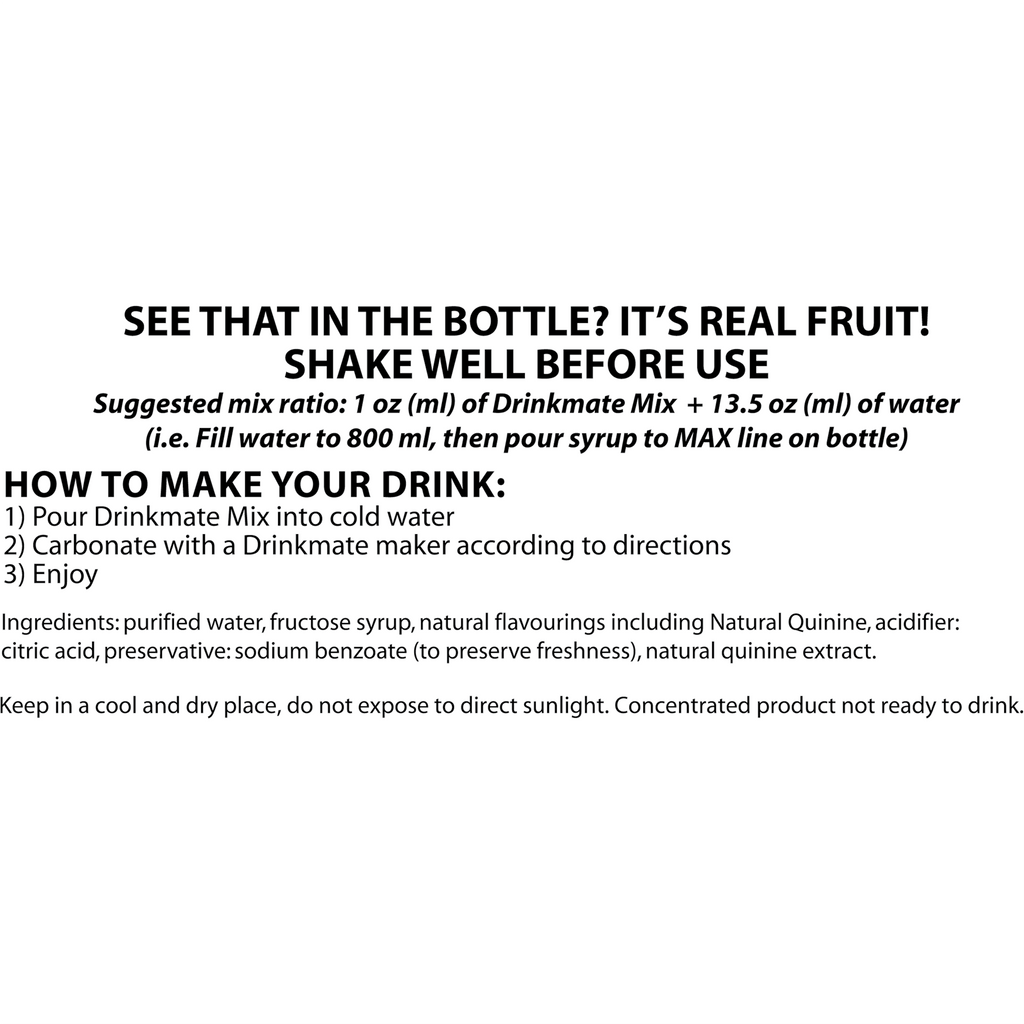 Tonic Water Premium Italian Syrup