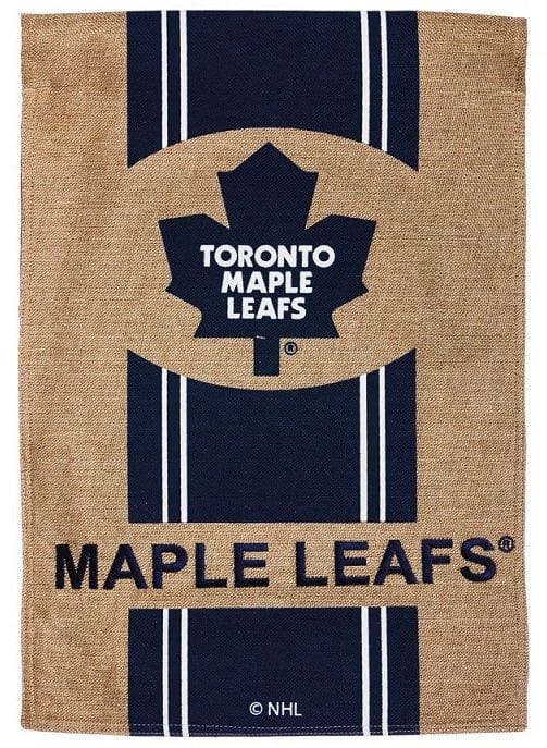 Toronto Maple Leafs Garden Flag 2 Sided Burlap