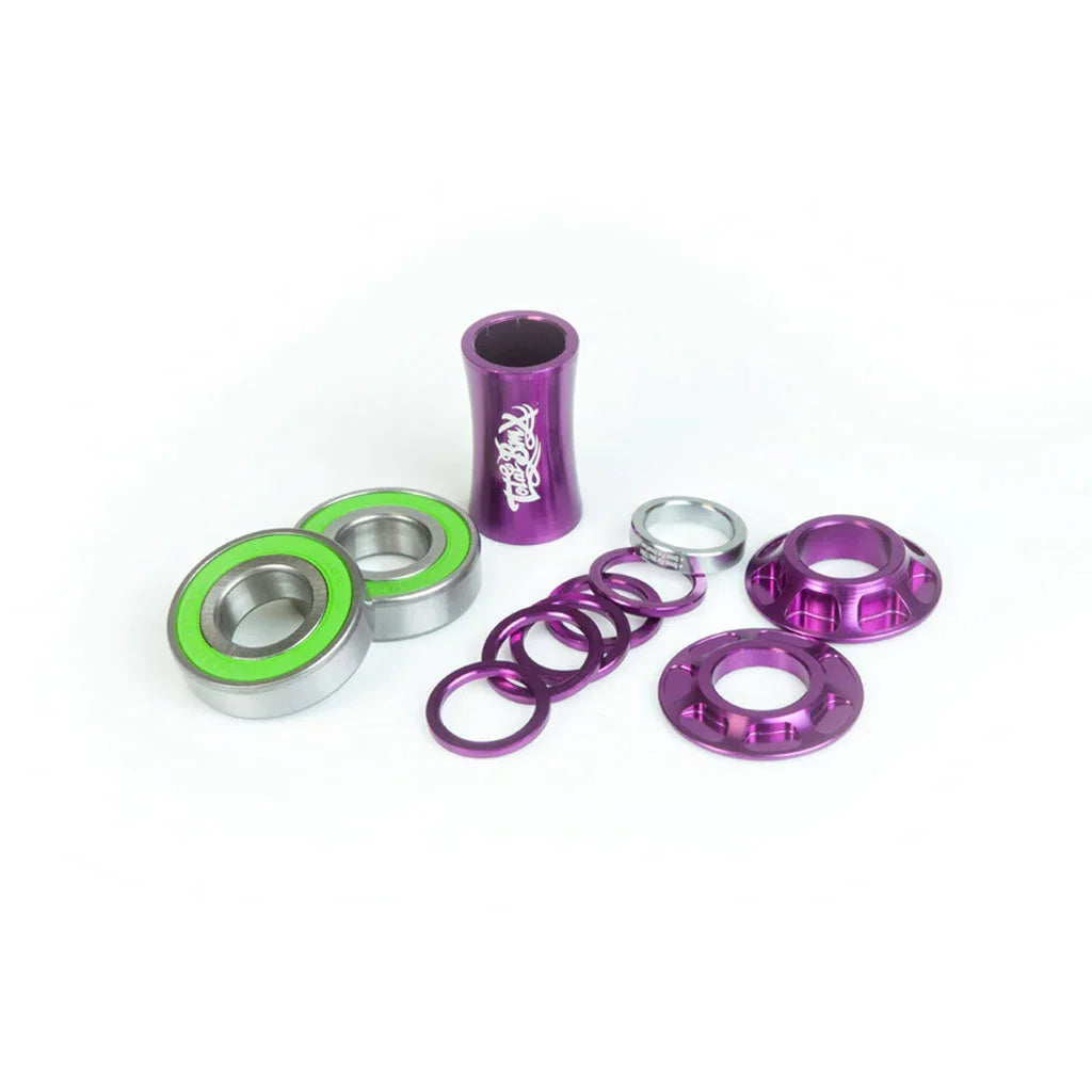 Total BMX Team Mid Bottom Bracket Kit 19mm - Purple