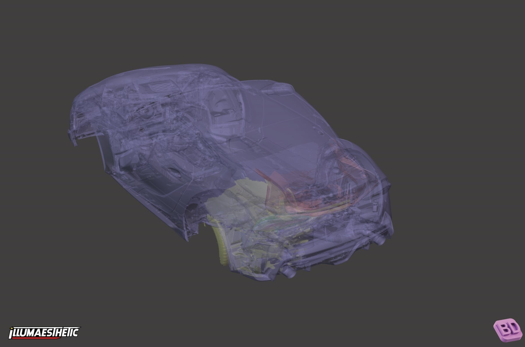 Toyota GR Supra (A90) 3D Scan (2019+)