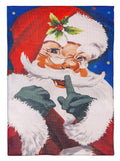 Traditional Santa Portrait 2 Sided Garden Flag