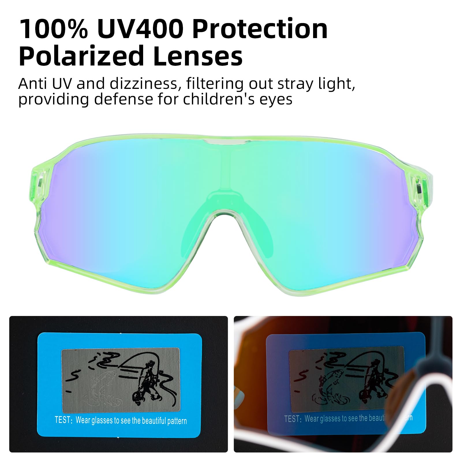SP314 Kids Polarized Sunglasses UV400 Protection
