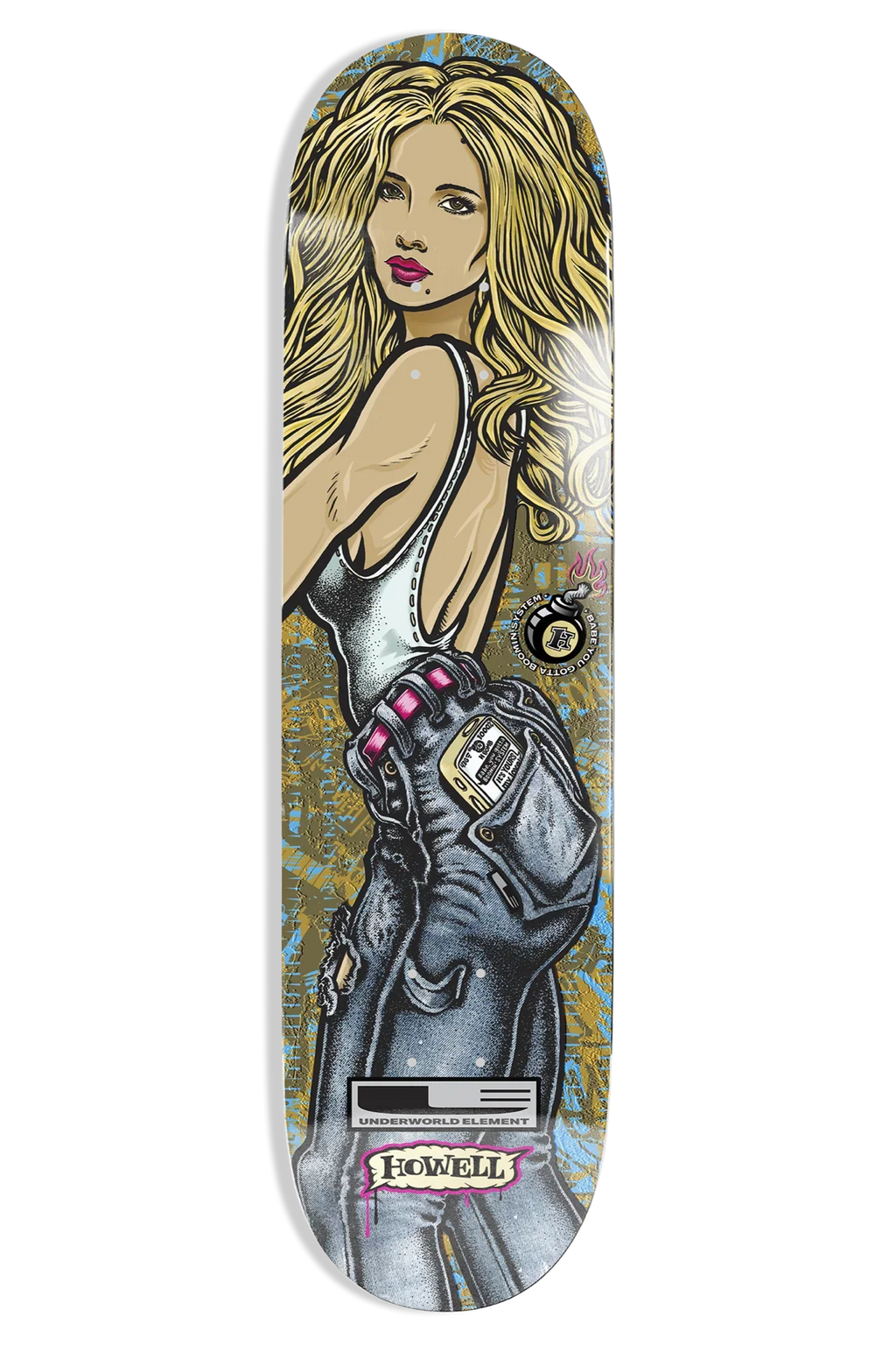Underworld Element Howell Boomin System EX7 8.5" Skateboard Deck