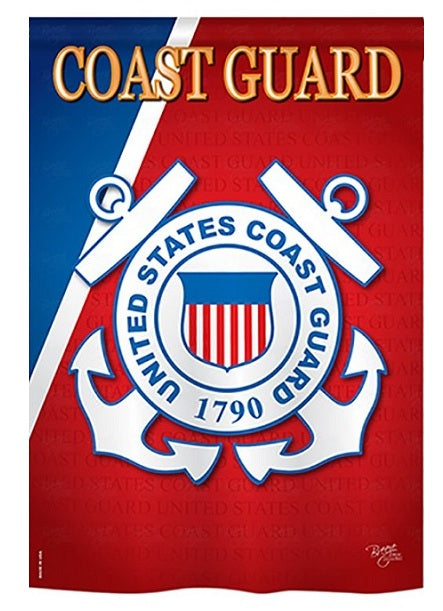 US Coast Guard Garden Flag 2 Sided Military