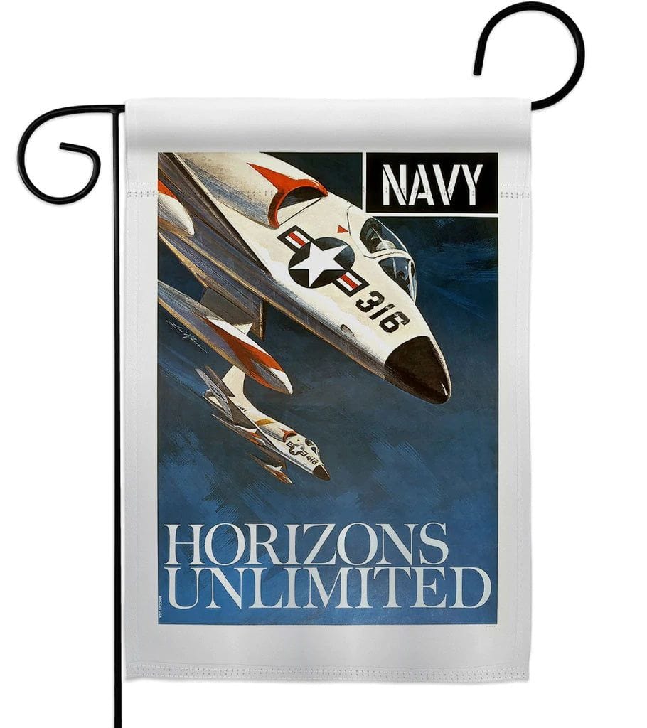 US Navy Garden Flag 2 Sided Horizons Unlimited