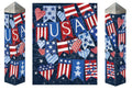 USA Banner Patriotic 20 Inch Art Pole