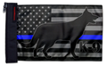 USA Subdued Thin Blue Line K9 12"x18" Forever Wave Flag for Jeep Wrangler CJ-7 and CJ-8 1976-1986