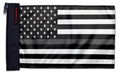 USA Subdued Thin Grey Line 12"x18" Forever Wave Flag for Jeep Wrangler CJ-7 and CJ-8 1976-1986