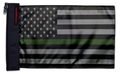 USA Subdued Thin Green Line 12"x18" Forever Wave Flag for Jeep Wrangler LJ 2003-2006