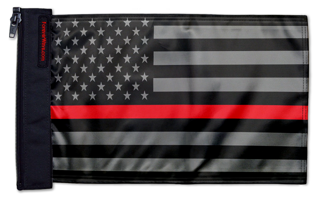 USA Subdued Thin Red Line 12"x18" Forever Wave Flag