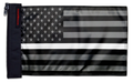 USA Subdued Thin White Line 12"x18" Forever Wave Flag for Jeep Wrangler TJ 1996-2006