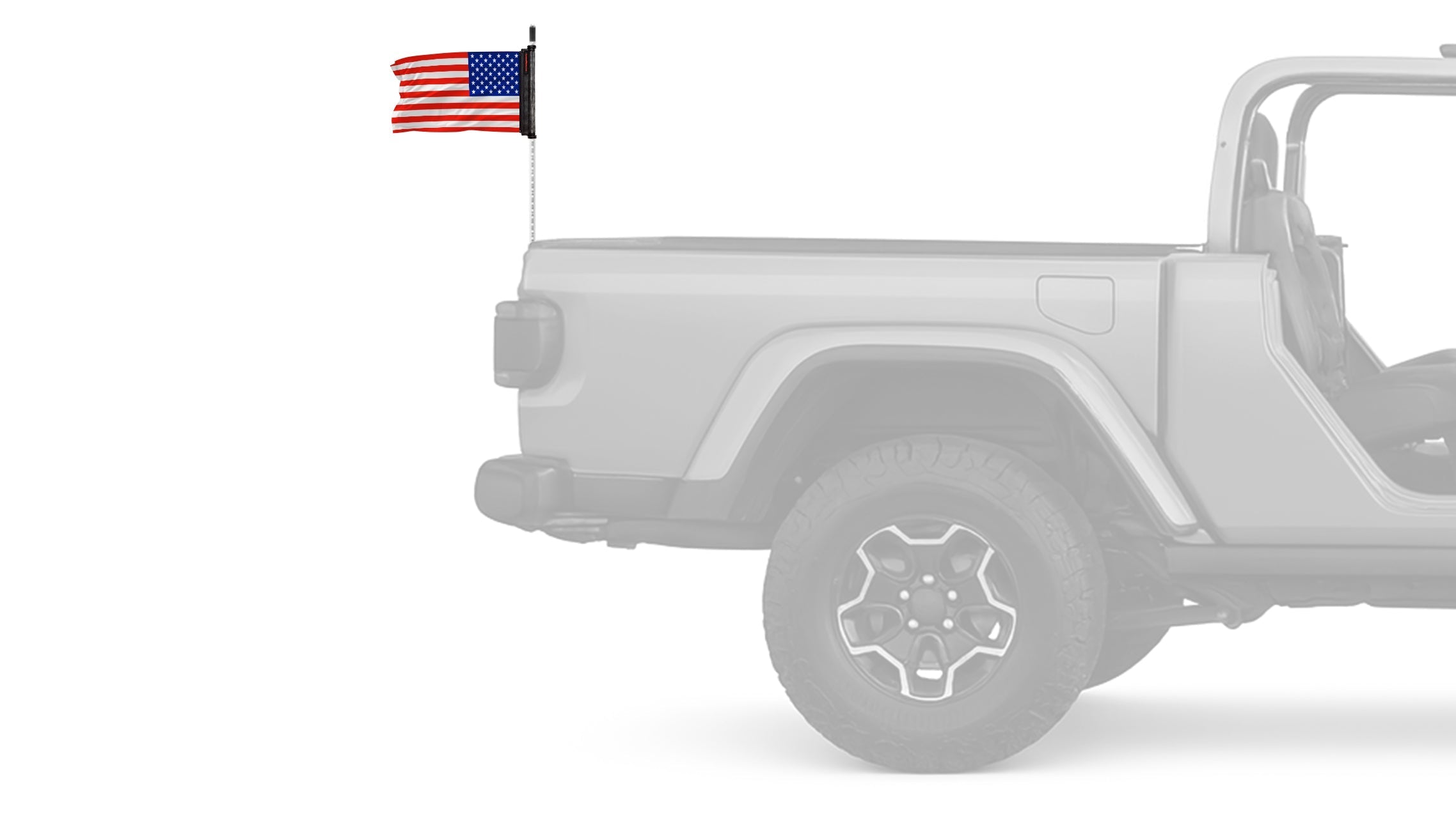 USA Ol' Glory - The Stars and Stripes 12"x18" Forever Wave Flag for Jeep Wrangler CJ-7 and CJ-8 1976-1986