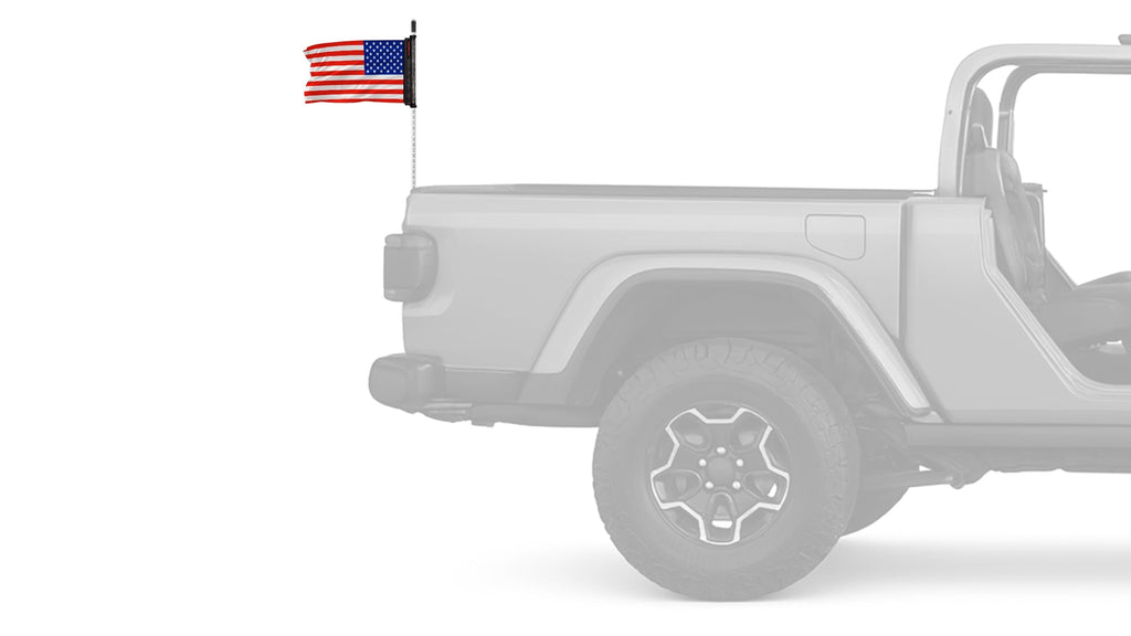 USA Ol' Glory - The Stars and Stripes 12"x18" Forever Wave Flag for Jeep Wrangler JL 2-Door 2018-Present